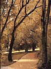 Gustave Caillebotte Paintings - Yerres, Path Through the Old Growth Woods in the Park by Gustave Caillebotte